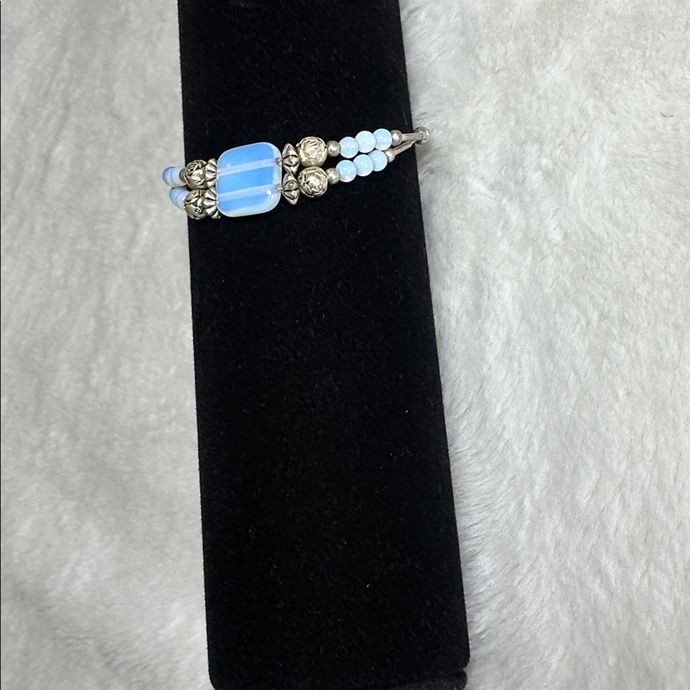 Handcrafted Blue Bead  Bracelet